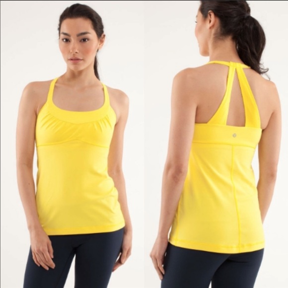 Lululemon Yellow Scoop Me Up Workout 